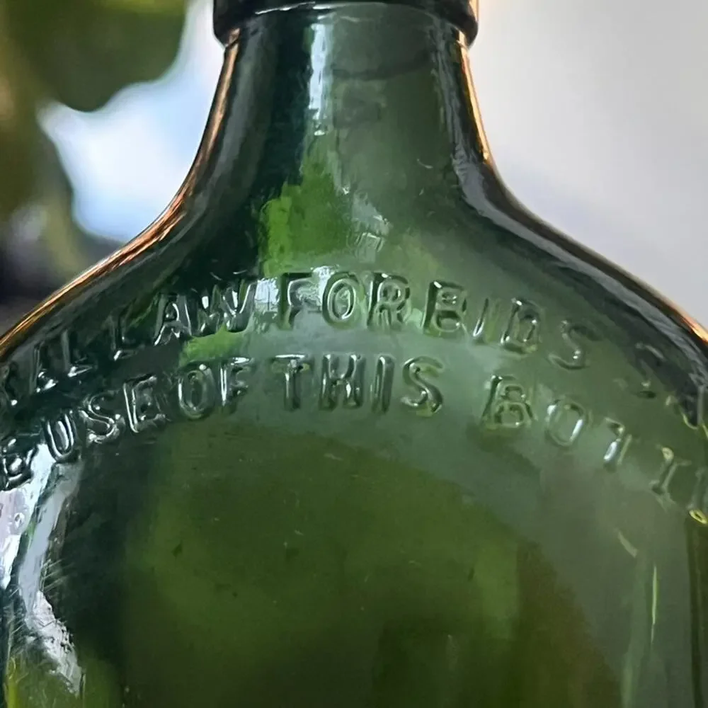 Vintage James Buchanan & Co. Bottle With Original Swing Top Cap 7.7